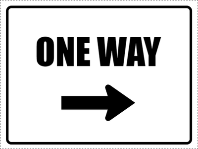 Custom Outdoor Yard Signs Multiple Sizes One Way Sign