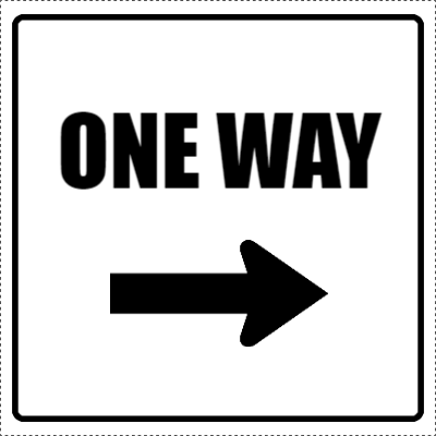 Custom Outdoor Yard Signs Multiple Sizes One Way Sign