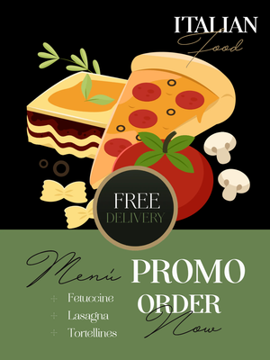 Custom Outdoor Yard Signs Multiple Sizes Italian Food