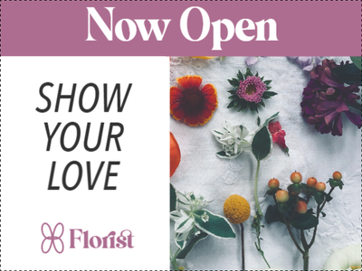 Custom Outdoor Yard Signs Multiple Sizes Now Open Flower Shop