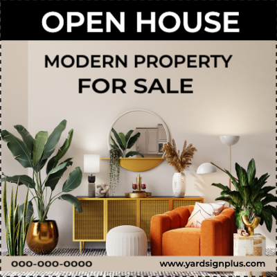 Custom Outdoor Yard Signs Multiple Sizes Modern Property