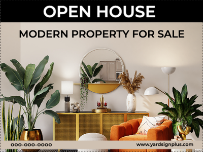 Custom Outdoor Yard Signs Multiple Sizes Modern Property