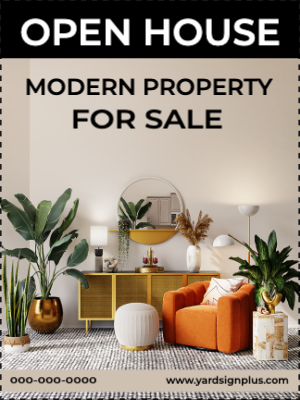 Custom Outdoor Yard Signs Multiple Sizes Modern Property