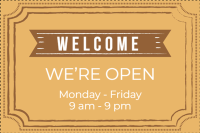Custom Outdoor Yard Signs Multiple Sizes We Are Open