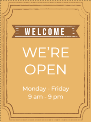 Custom Outdoor Yard Signs Multiple Sizes We Are Open