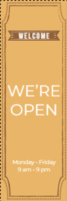 Custom Outdoor Yard Signs Multiple Sizes We Are Open