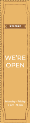 Custom Outdoor Yard Signs Multiple Sizes We Are Open