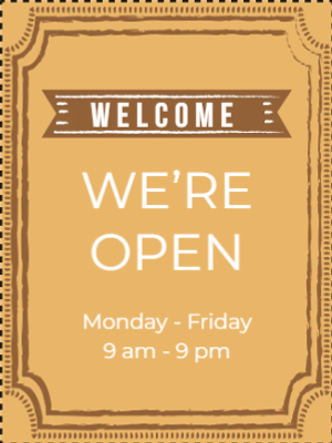 Custom Outdoor Yard Signs Multiple Sizes We Are Open