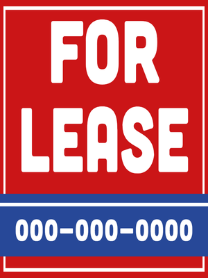 Custom Outdoor Yard Signs Multiple Sizes New For Lease