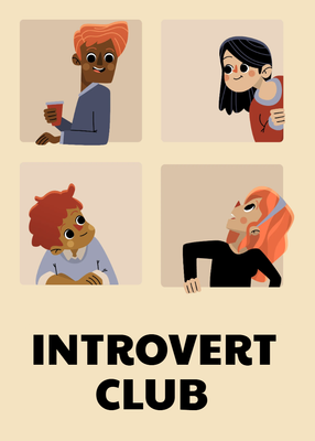 Custom Stickers Multiple Sizes Introvert Club