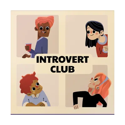 Custom Stickers Multiple Sizes Introvert Club