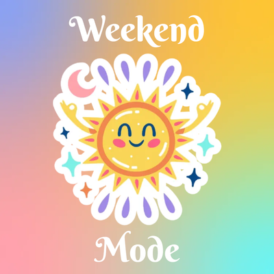 Custom Stickers Multiple Sizes Weekend Mode