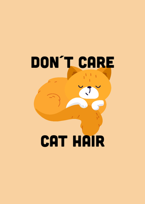 Custom Stickers Multiple Sizes Cat Hair