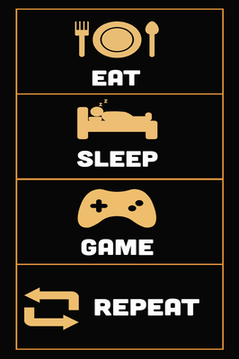 Custom Stickers Multiple Sizes  Eat Sleep Game