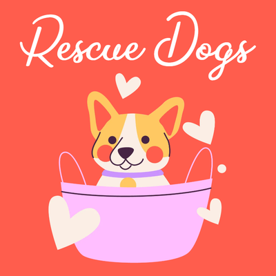Custom Stickers Multiple Sizes  Rescue Dogs