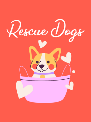 Custom Stickers Multiple Sizes  Rescue Dogs