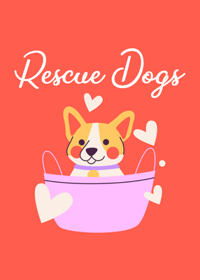 Custom Stickers Multiple Sizes  Rescue Dogs