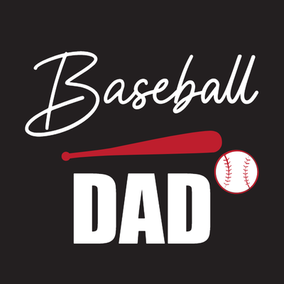 Custom Stickers Multiple Sizes Baseball Dad