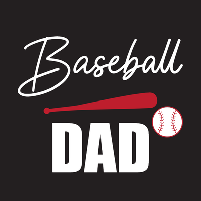 Custom Stickers Multiple Sizes Baseball Dad
