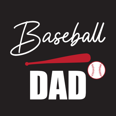Custom Stickers Multiple Sizes Baseball Dad