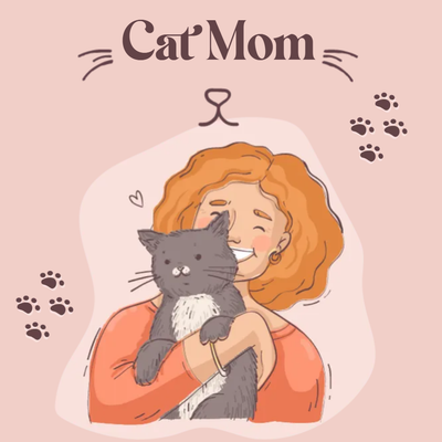 Custom Stickers Multiple Sizes Cat Mom