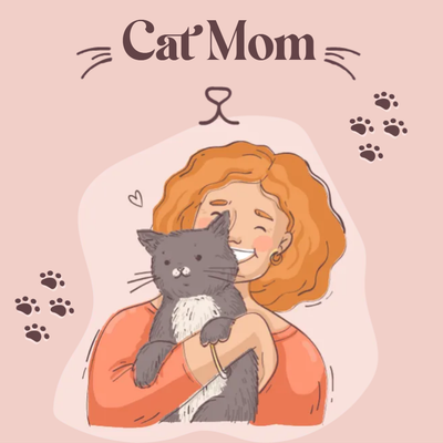 Custom Stickers Multiple Sizes Cat Mom