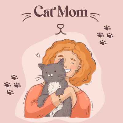 Custom Stickers Multiple Sizes Cat Mom