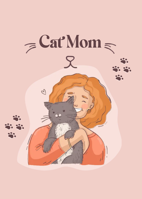 Custom Stickers Multiple Sizes Cat Mom