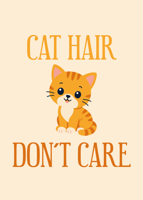Custom Stickers Multiple Sizes Cat Hair