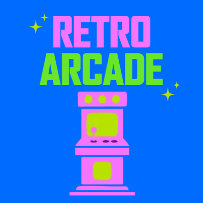 Custom Stickers Multiple Sizes Retro Arcade