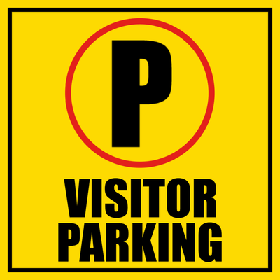 Custom Outdoor Safety Signs Multiple Sizes Visitor Parking