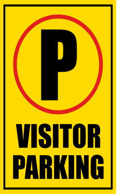 Custom Outdoor Safety Signs Multiple Sizes Visitor Parking