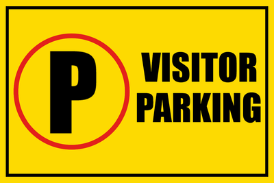 Custom Outdoor Safety Signs Multiple Sizes Visitor Parking