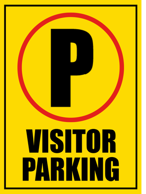 Custom Outdoor Safety Signs Multiple Sizes Visitor Parking