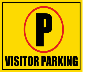 Custom Outdoor Safety Signs Multiple Sizes Visitor Parking