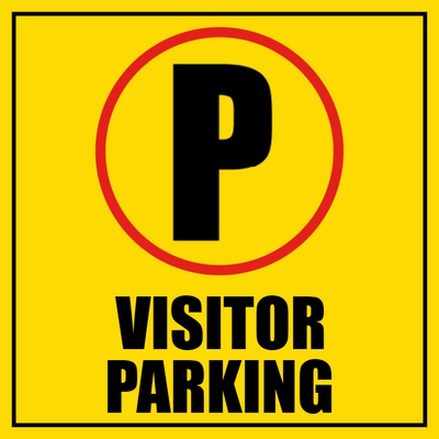 Custom Outdoor Safety Signs Multiple Sizes Visitor Parking