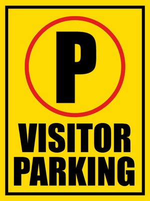 Custom Outdoor Safety Signs Multiple Sizes Visitor Parking