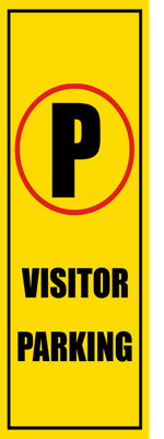 Custom Outdoor Safety Signs Multiple Sizes Visitor Parking