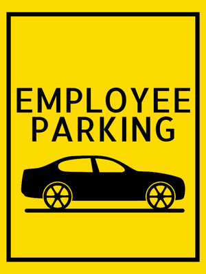 Custom Outdoor Safety Signs Multiple Sizes Employee Parking