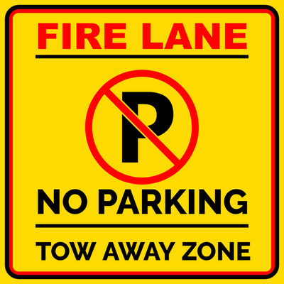 Custom Outdoor Safety Signs Multiple Sizes Fire Lane