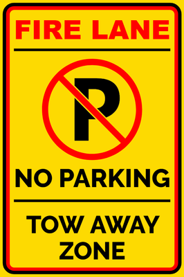 Custom Outdoor Safety Signs Multiple Sizes Fire Lane
