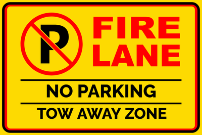 Custom Outdoor Safety Signs Multiple Sizes Fire Lane