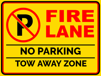 Custom Outdoor Safety Signs Multiple Sizes Fire Lane