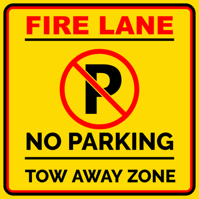 Custom Outdoor Safety Signs Multiple Sizes Fire Lane