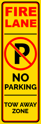 Custom Outdoor Safety Signs Multiple Sizes Fire Lane
