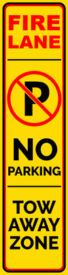 Custom Outdoor Safety Signs Multiple Sizes Fire Lane