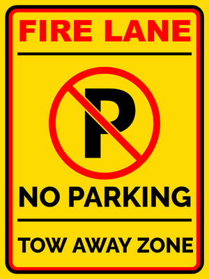 Custom Outdoor Safety Signs Multiple Sizes Fire Lane