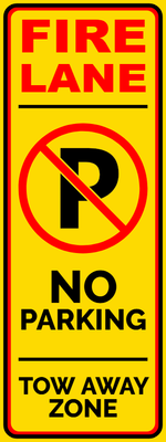 Custom Outdoor Safety Signs Multiple Sizes Fire Lane