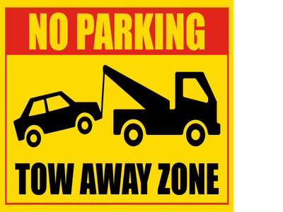 Custom Outdoor Safety Signs Multiple Sizes Tow Away Zone
