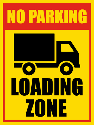 Custom Outdoor Safety Signs Multiple Sizes Loading Zone